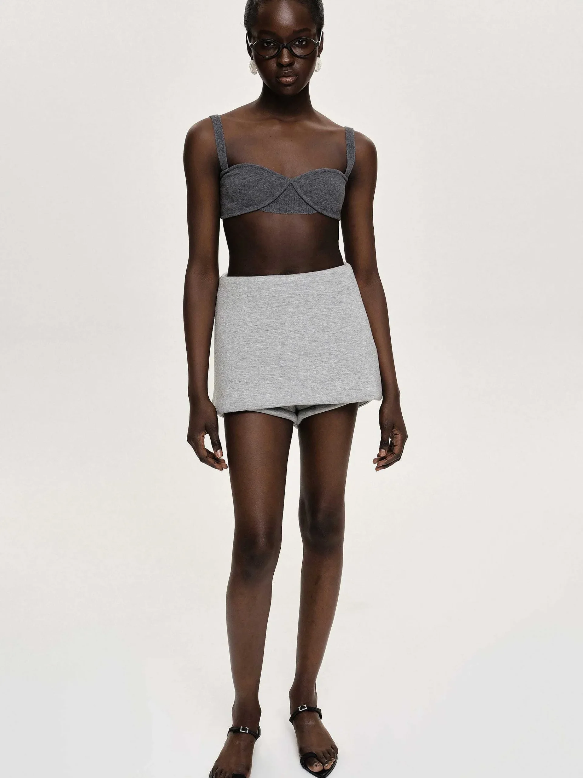 Source Unknown Vêtements-Soutien-Gorge En Tricot Cotele, Charbon De Bois