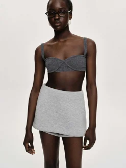 Source Unknown Hauts-Soutien-Gorge En Tricot Cotele, Charbon De Bois