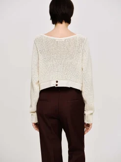 Source Unknown Tricots-Tricot A Encolure Degagee, Amande