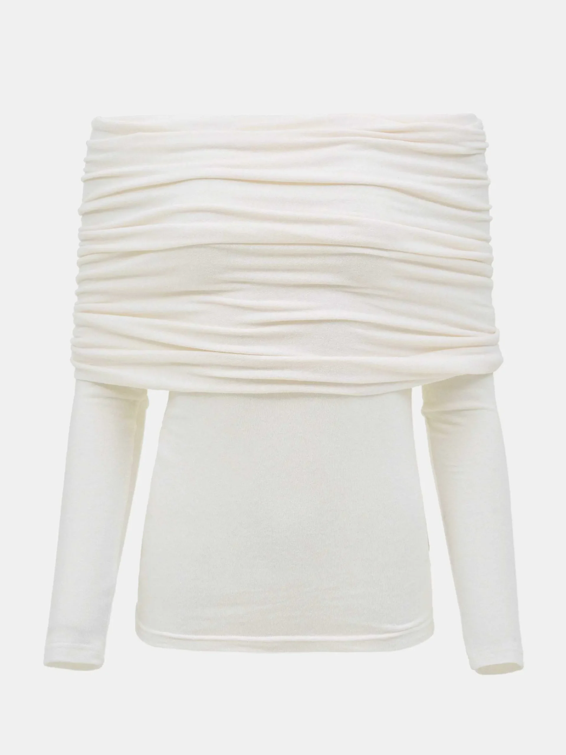Source Unknown Accessoires-Tricot A Epaules Denudees Tova, Creme