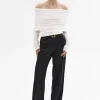 Source Unknown Accessoires-Tricot A Epaules Denudees Tova, Creme