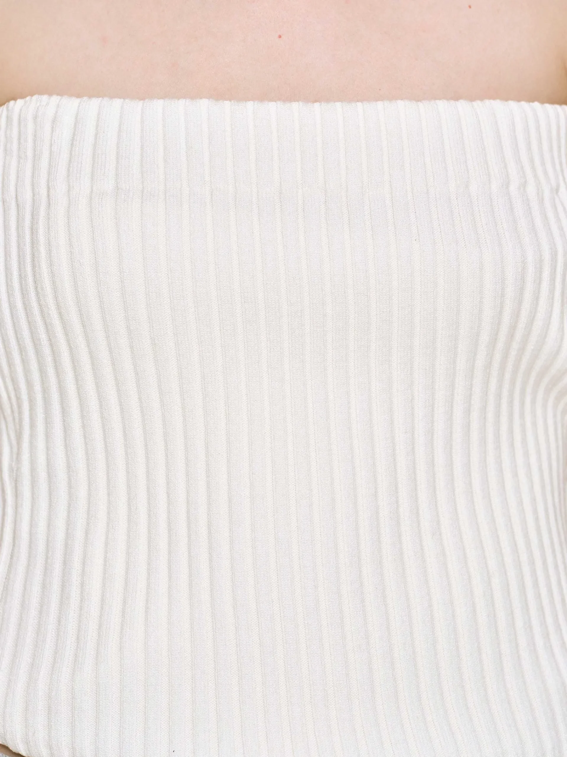 Source Unknown Tricots-Tricot Cotele Long Fendu, Blanc
