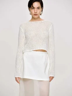 Source Unknown Vêtements-Tricot Semi-Transparent, Bouleau