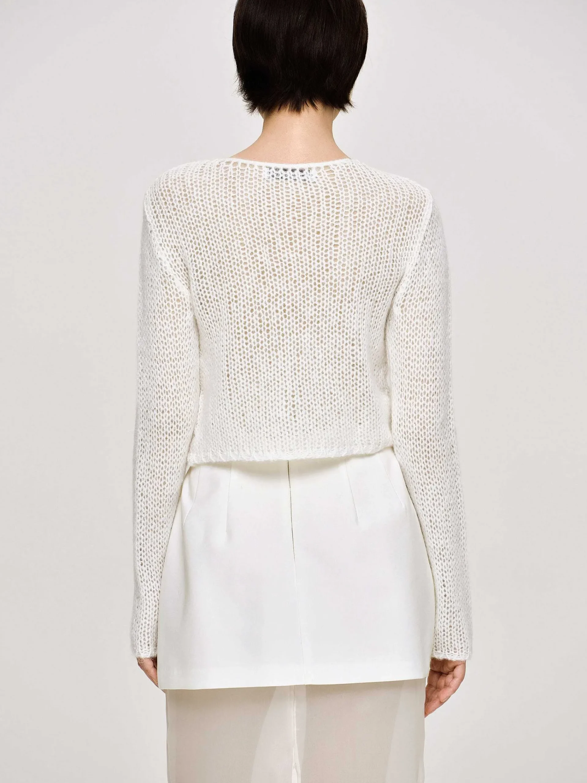 Source Unknown Tricots-Tricot Semi-Transparent, Bouleau