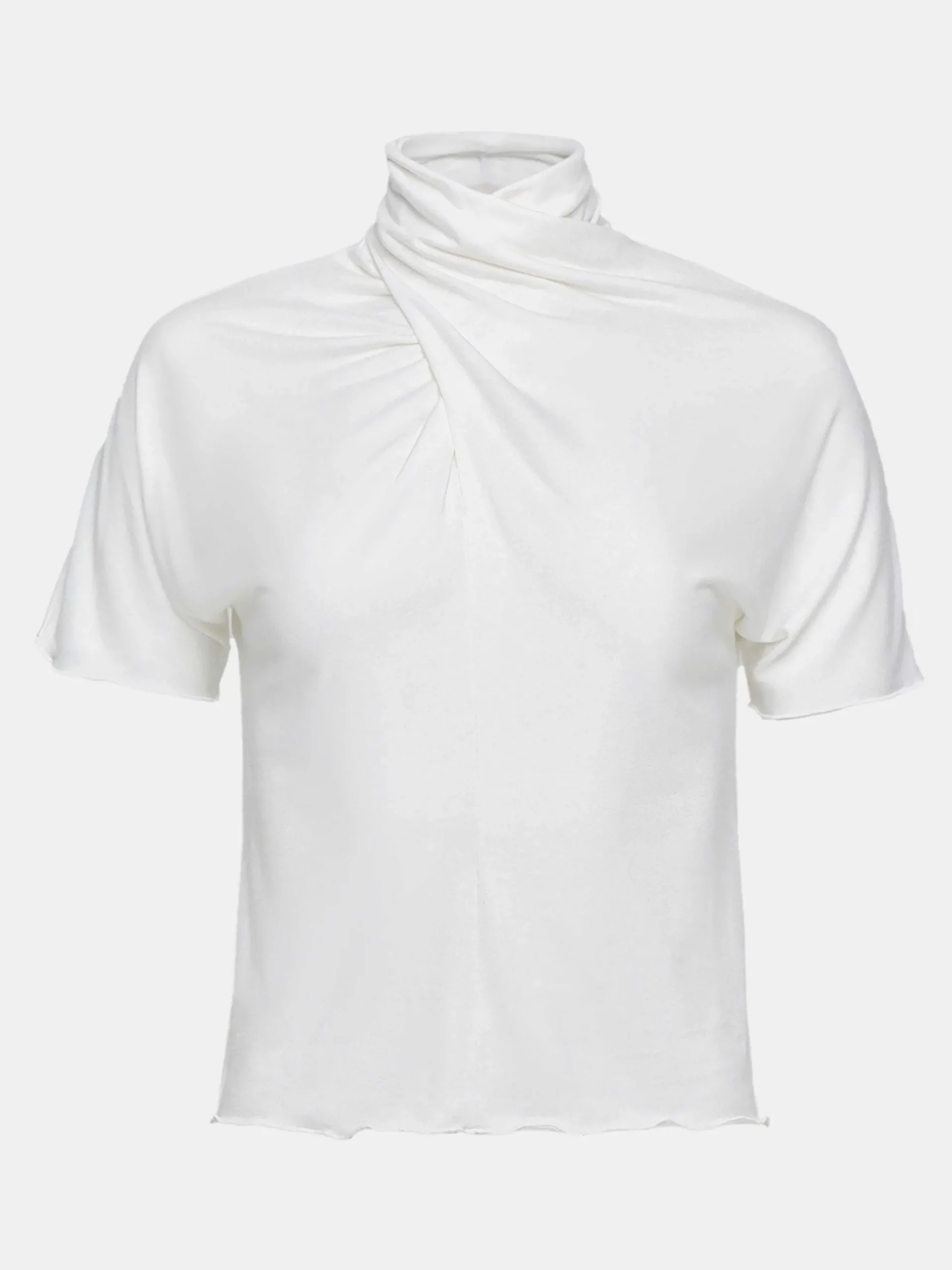 Source Unknown Hauts-T-Shirt A Col Croise Daye, Blanc