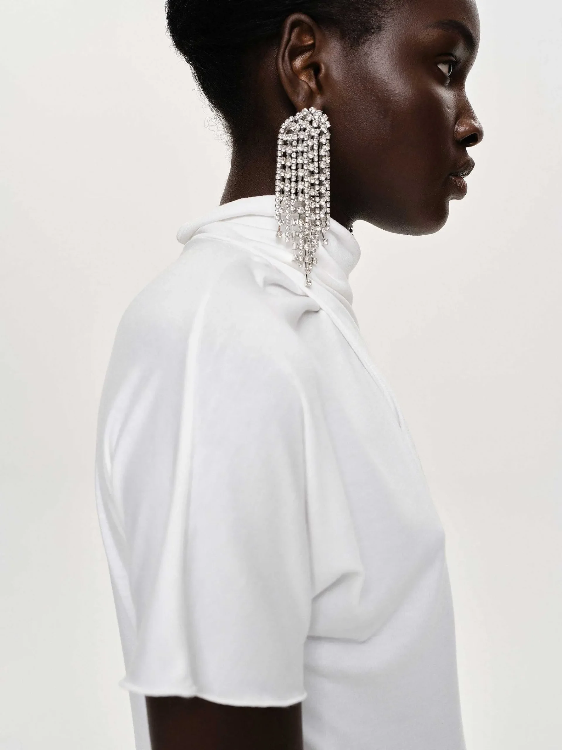 Source Unknown Hauts-T-Shirt A Col Croise Daye, Blanc