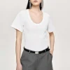 Source Unknown Accessoires-T-Shirt Deep U, Blanc