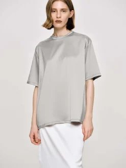 Source Unknown Accessoires-T-Shirt En Satin, Argent