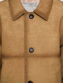 Source Unknown Accessoires-Veste En Eponge Delavee, Camel