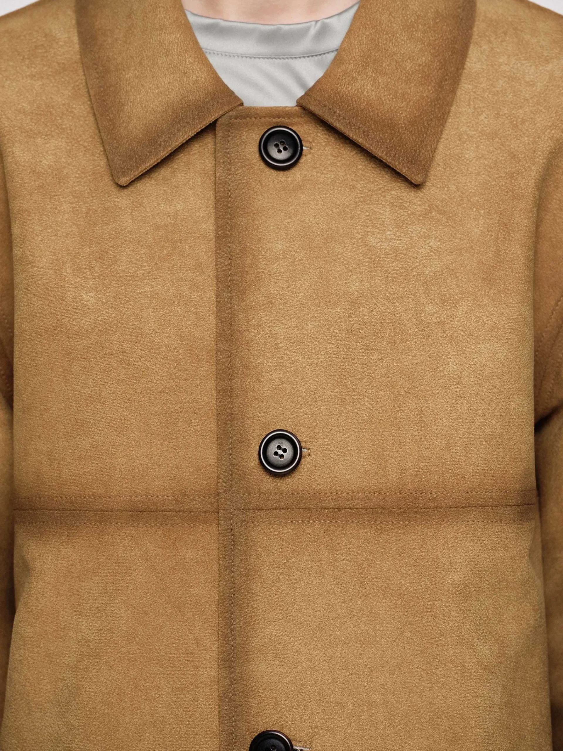 Source Unknown Accessoires-Veste En Eponge Delavee, Camel