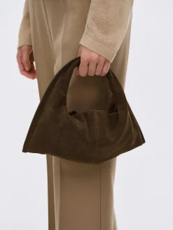 Source Unknown Vêtements-Vida Mini Sac Fourre-Tout En Daim, Noyer
