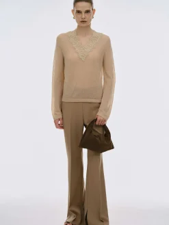 Source Unknown Vêtements-Vida Mini Sac Fourre-Tout En Daim, Noyer